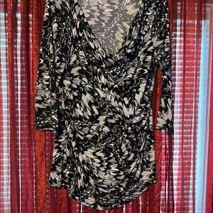 Chic Monochrome Women's Blouse